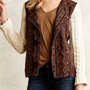 Anthropologie Lilka Fleece and Cotton Jacket